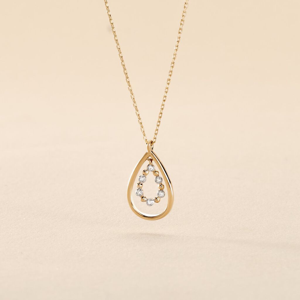 Collier Marganela Or Jaune Diamant - Colliers Femme | Histoire d&rsquo;Or