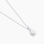 Collier M&eacute;lie Argent Blanc Oxyde De Zirconium - Colliers fantaisie Femme | Histoire d&rsquo;Or