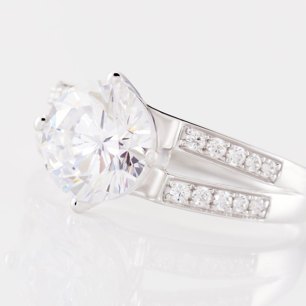 Solitaire Amri Or Blanc Oxyde - Bagues solitaires Femme | Histoire d’Or