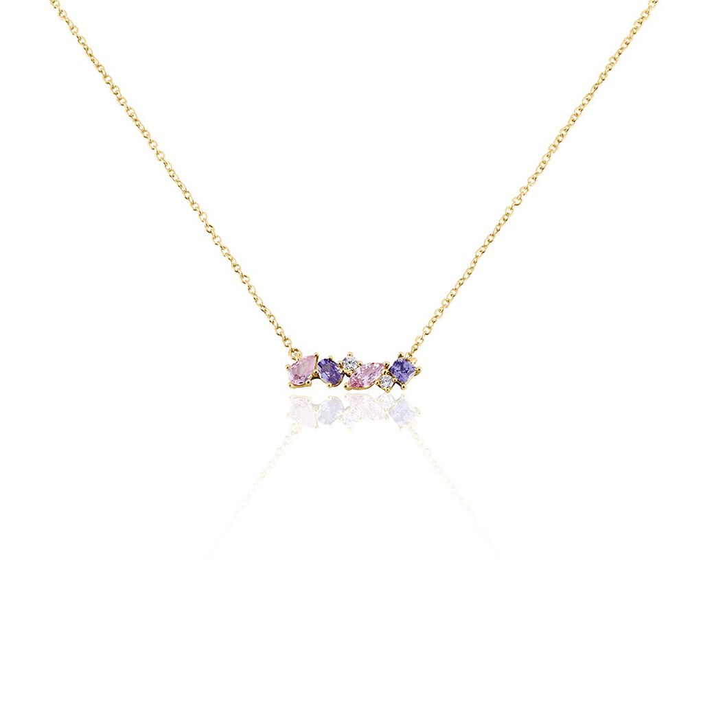 Collier Plaqué Or Eliina Oxyde De Zirconium - Colliers Femme | Histoire d’Or