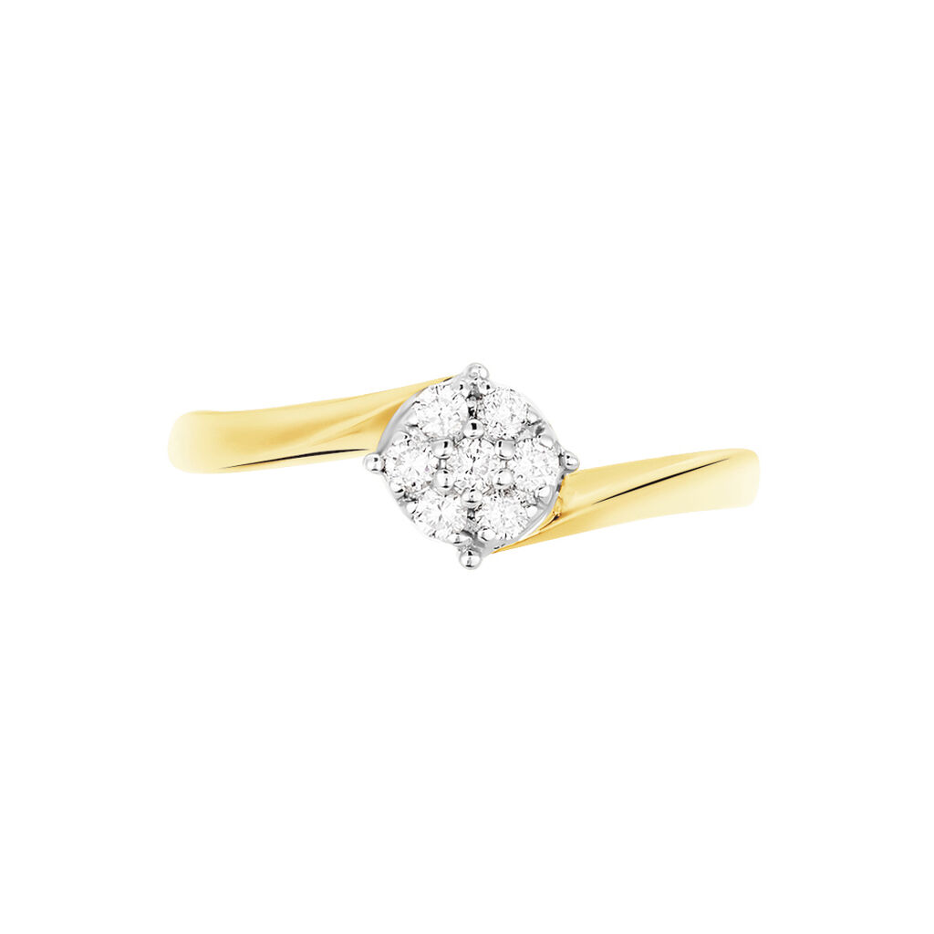 Bague Solitaire Lysia Or Jaune Diamant - Bagues solitaires Femme | Histoire d’Or