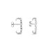 Boucles D'oreilles Puces Winter Sweetness Argent Blanc Oxyde - Boucles d'oreilles fantaisie Femme | Histoire d’Or