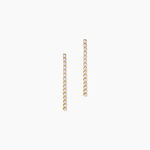 Boucles D'Oreilles Pendantes Ercole Argent Dor&eacute; A L'Or 750/1000 Oxyde De Zirconium - Boucles d'oreilles pendantes Femme | Histoire d&rsquo;Or