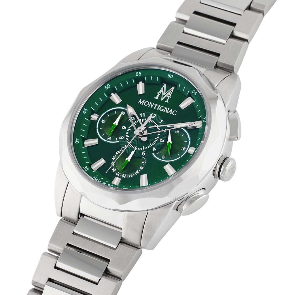 Montre Montignac Round Multifonction Vert - Montres Homme | Histoire d’Or