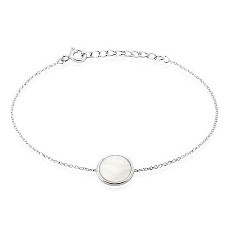 Bracelet Saül Argent Blanc Nacre - Bracelets Femme | Histoire d’Or