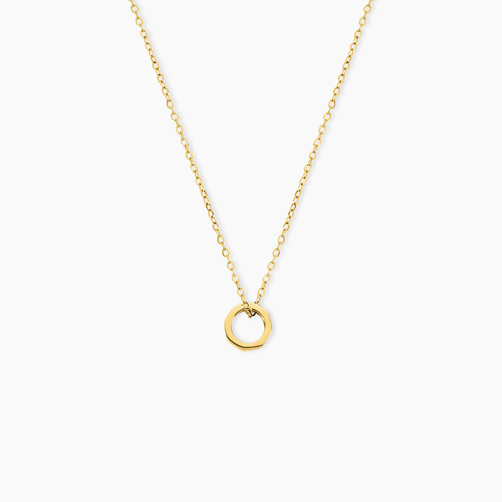 Collier Fino Acier Jaune - Colliers fantaisie Femme | Histoire d&rsquo;Or