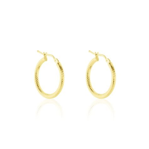 Créoles Merraine Or Jaune - Boucles d'oreilles créoles Femme | Histoire d’Or
