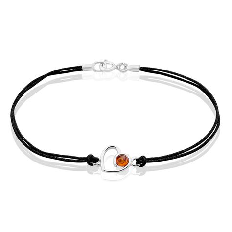 Bracelet Argent Blanc Mialy Ambre - Bracelets Coeur Femme | Histoire d’Or