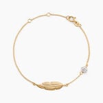 Bracelet Powoo Or Jaune Strass - Bracelets Femme | Histoire d&rsquo;Or