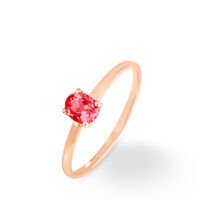 Bague Lily Or Rose Rubis