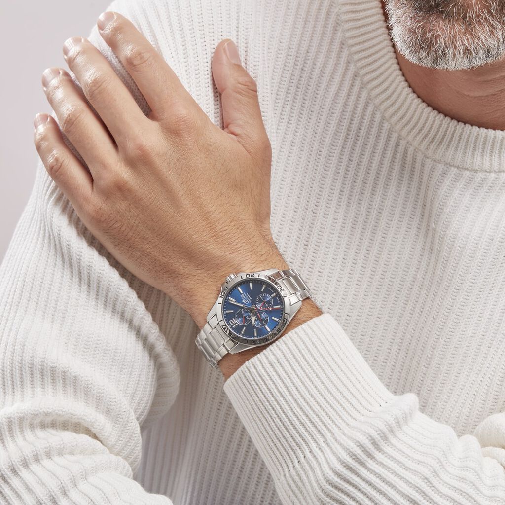 Montre Lotus Multifonction 42 Bleu - Montres Homme | Histoire d&rsquo;Or