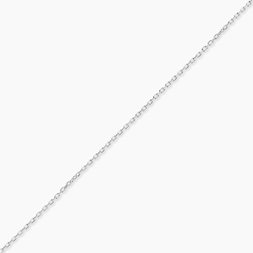 Cha&icirc;ne Igoa Maille For&ccedil;at Diamantee Or Blanc - Chaines Femme | Histoire d&rsquo;Or