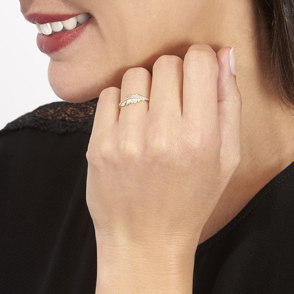 Bague Paola Or Jaune Diamant - Bagues avec pierre Femme | Histoire d&rsquo;Or