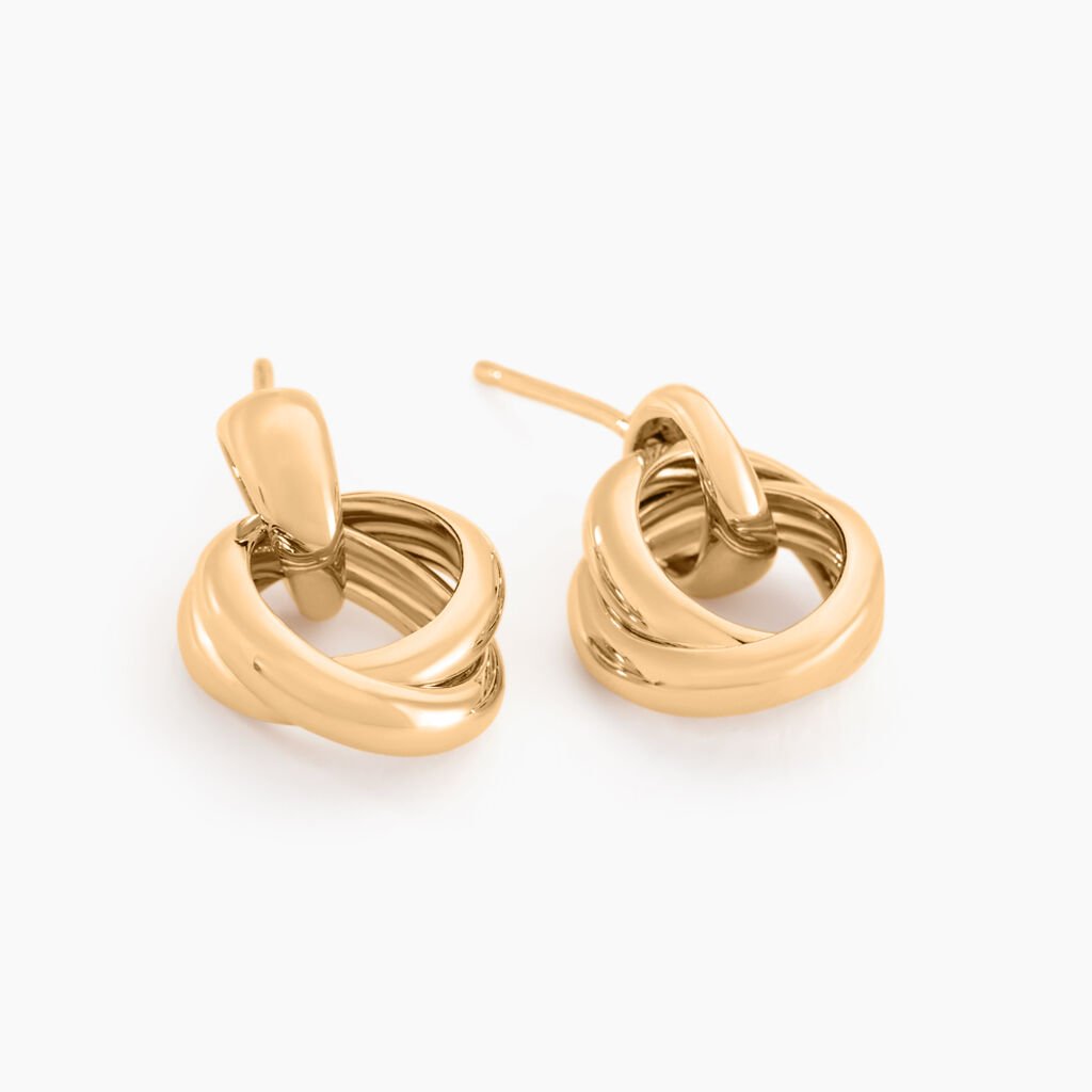 Boucles D'oreilles Pendantes Plaqué Or Jaune Alfonsina - Boucles d'oreilles pendantes Femme | Histoire d’Or