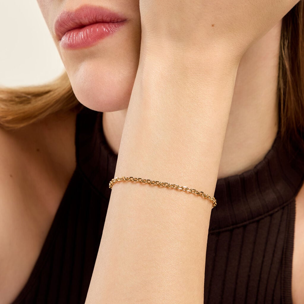 Bracelet Mirca Acier Jaune - Bijoux sans pierre Femme | Histoire d&rsquo;Or