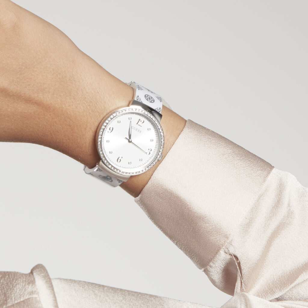 Montre Guess Motif Acier Argent -  Femme | Histoire d’Or