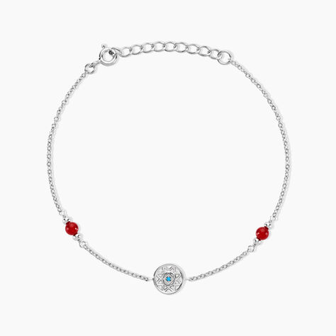 Bracelet Umah Argent Blanc Corail Oxyde De Zirconium - Bracelets Femme | Histoire d&rsquo;Or
