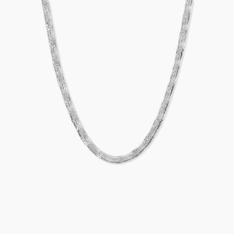 Collier Leonte Argent Blanc - Chaines Femme | Histoire d&rsquo;Or