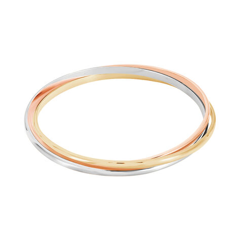 Bracelet Jonc Annie-france Plaqué Or Tricolore - Bracelets joncs Femme | Histoire d’Or