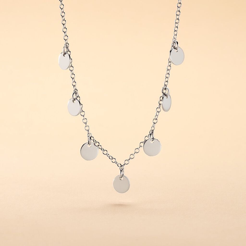 Collier Ragavi Argent Blanc - Colliers fantaisie Femme | Histoire d&rsquo;Or