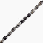 Bracelet Adiel Acier Blanc Labradorite Onyx - Bracelets Homme | Histoire d&rsquo;Or