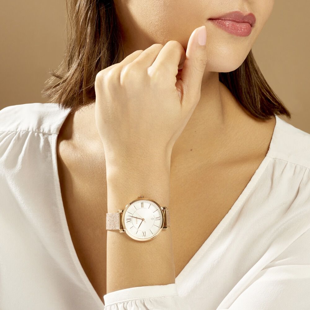 Fossil Montre femme fossile en cuir jacqueline es3708 1MES9I , -  Achat/vente montre Marron - Cdiscount