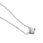 Collier Solitaire Victoria Platine Blanc Diamant - Colliers Femme | Histoire d&rsquo;Or