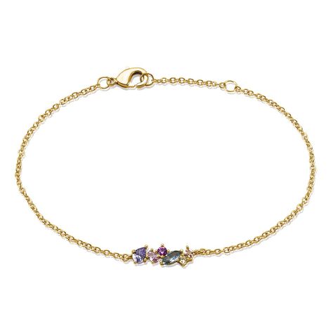 Bracelet Isiah Plaqué Or Jaune Pierres - Bracelets Femme | Histoire d’Or