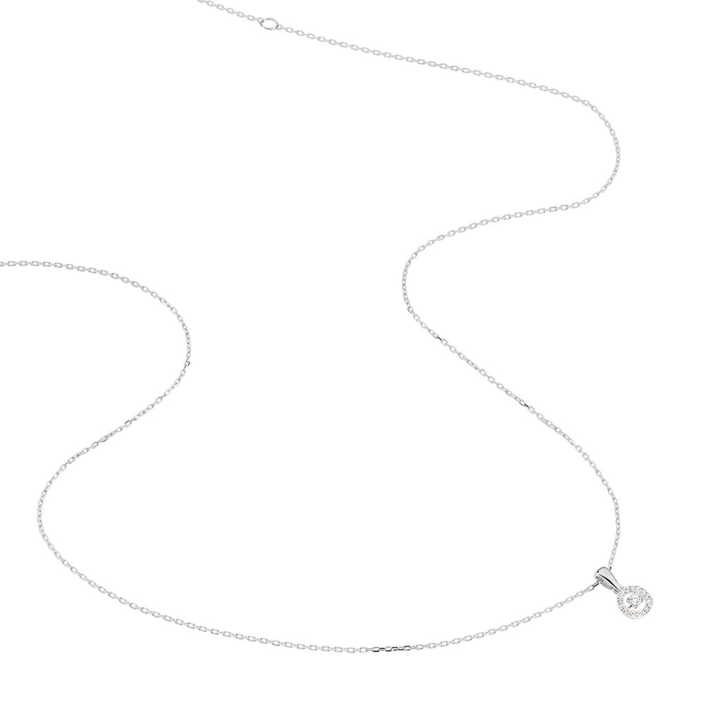 Collier Domitia Or Blanc Diamant - Colliers Femme | Histoire d’Or