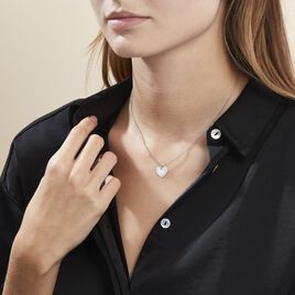 Collier Argent Blanc Ikaria Nacre - Colliers Coeur Femme | Histoire d’Or