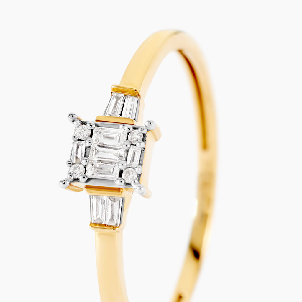 Bague Collection 1986 Or Jaune Diamant - Bagues avec pierre Femme | Histoire d’Or