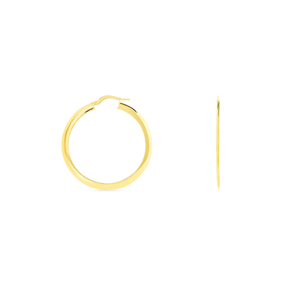 Créoles Suzana Or Jaune - Boucles d'oreilles créoles Femme | Histoire d’Or