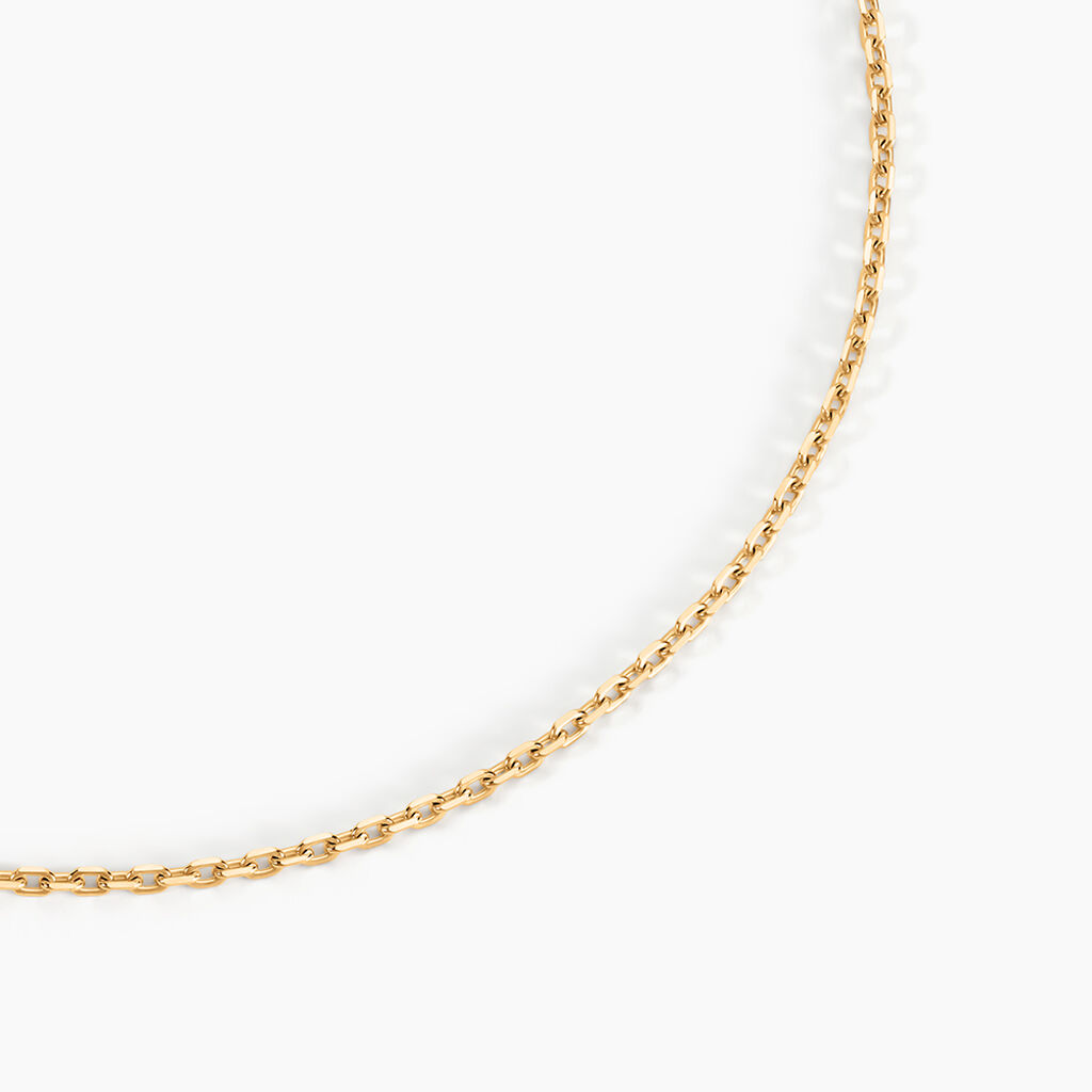 Chaîne Igoa Maille Forçat Diamantee Or Jaune - Chaines Femme | Histoire d’Or