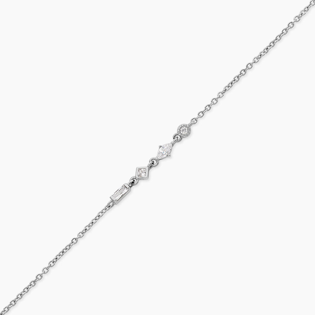 Bracelet Epsilon Argent Blanc Oxyde De Zirconium - Bracelets Femme | Histoire d&rsquo;Or