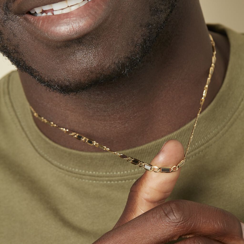 Collier  Olivier Or Bicolore - Chaines Homme | Histoire d’Or