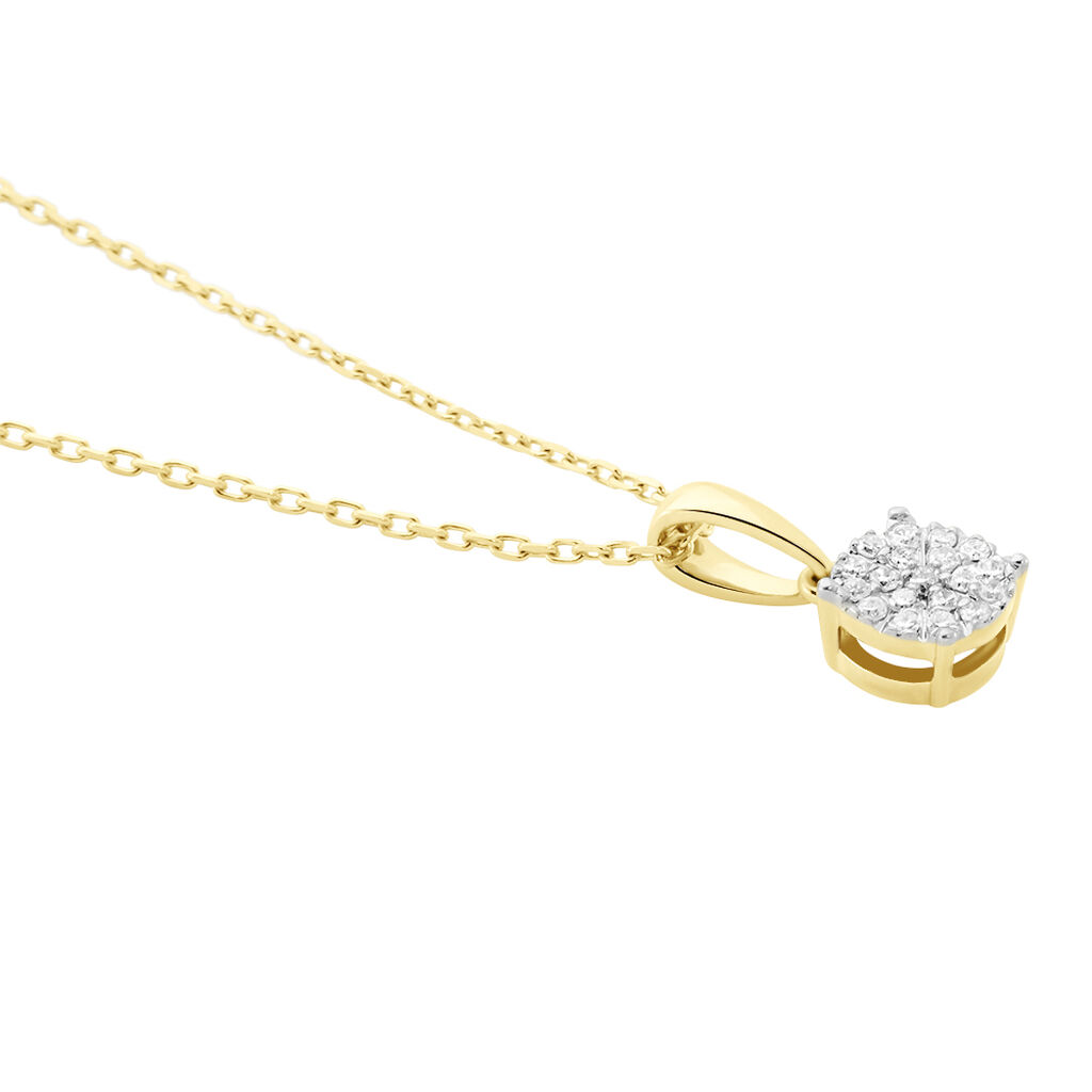 Collier Or Jaune Trecia Diamants - Colliers Femme | Histoire d’Or