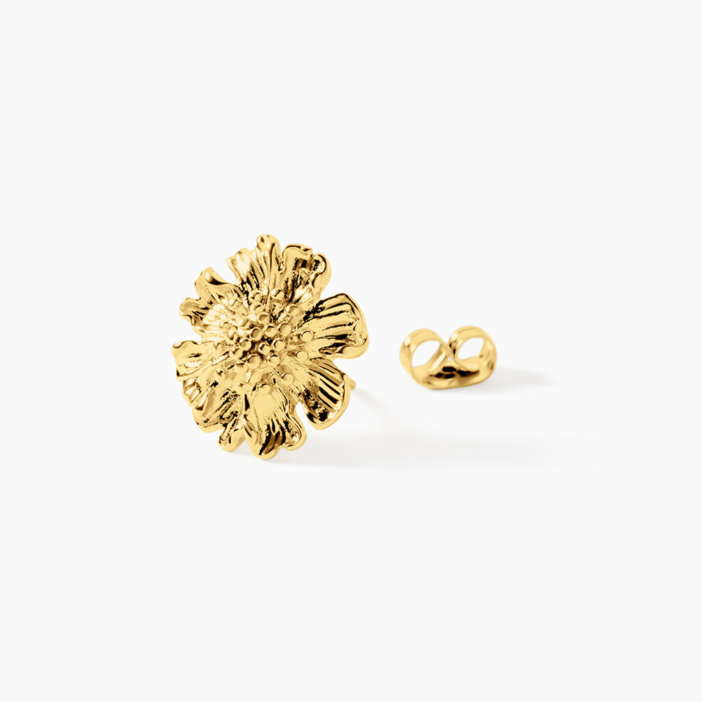 Boucles D'oreilles Puces Dyonis Acier Jaune - Boucles d'oreilles fantaisie Femme | Histoire d&rsquo;Or