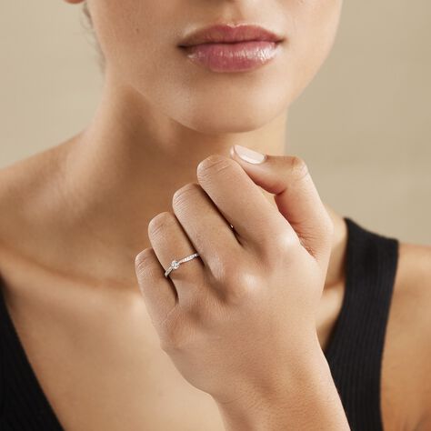 Bague Solitaire Hemera Or Rose Diamant - Bagues solitaires Femme | Histoire d’Or
