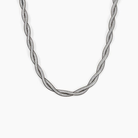 Collier Anaiz Argent Bicolore - Chaines Femme | Histoire d&rsquo;Or