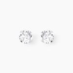 Boucles D'oreilles Puces Philia Argent Blanc Oxyde De Zirconium - Boucles d'oreilles fantaisie Femme | Histoire d&rsquo;Or