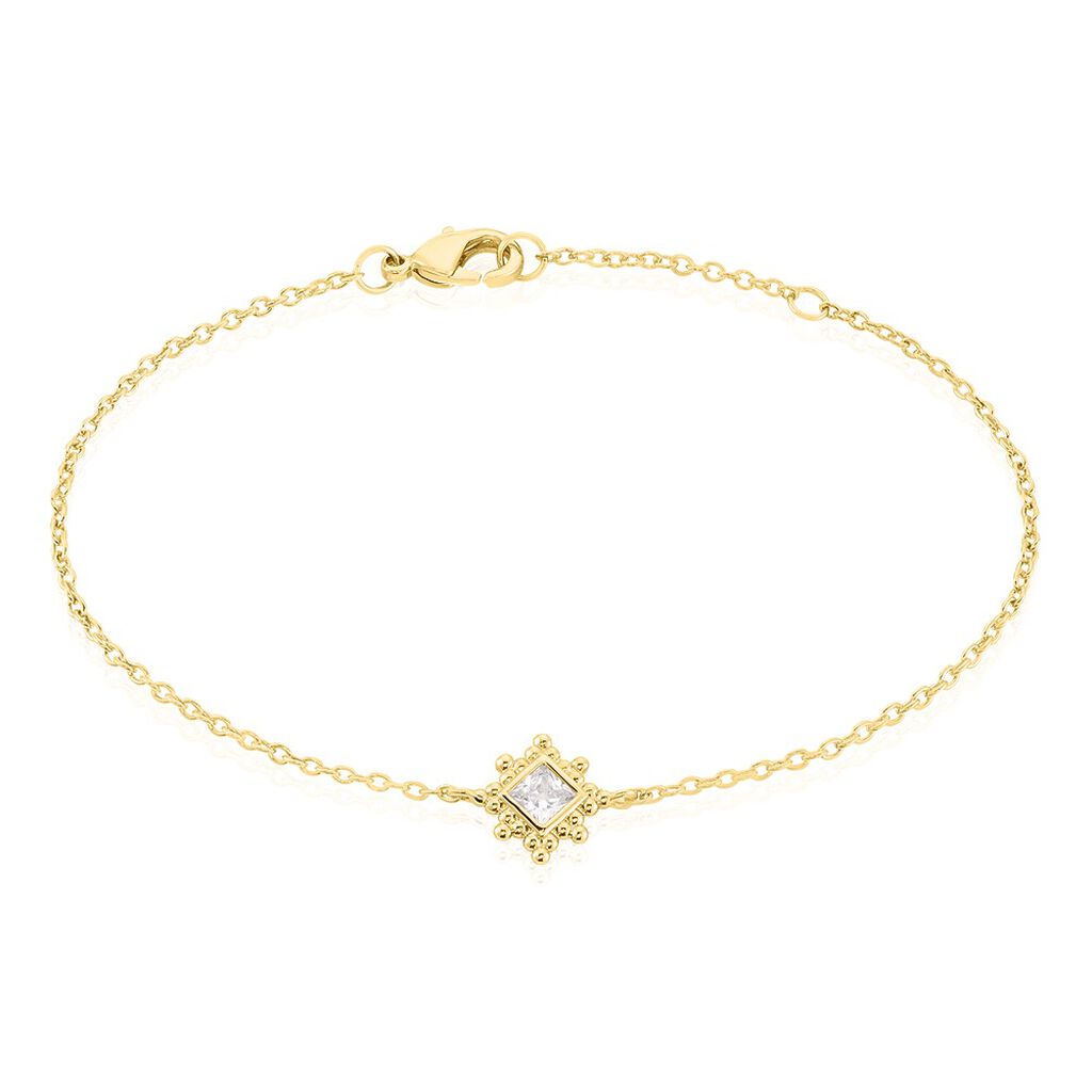 Bracelet Bobbie Plaqu&eacute; Or Jaune Oxyde De Zirconium - Bracelets Femme | Histoire d&rsquo;Or