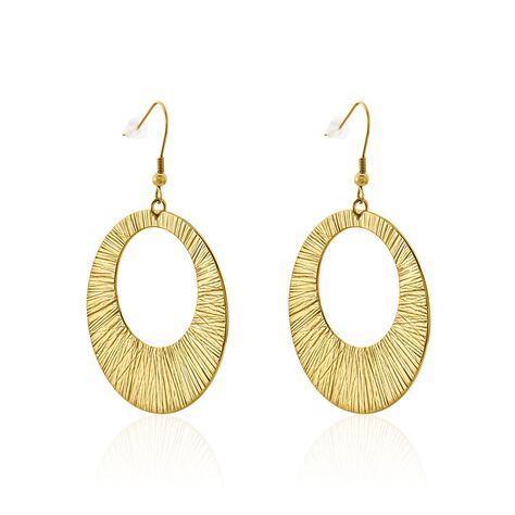 Boucles D'oreilles Pendantes Acier Doré Rohan - Boucles d'oreilles fantaisie Femme | Histoire d’Or