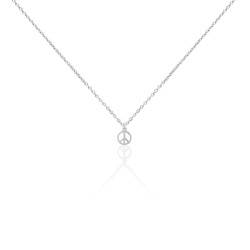 Collier Paz Argent Blanc - Ras de cou Femme | Histoire d&rsquo;Or