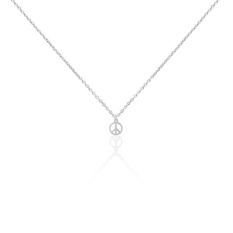 Collier Paz Argent Blanc - Ras de cou Femme | Histoire d&rsquo;Or