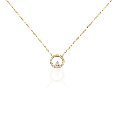 Collier Plaqué Or Lila Oxydes De Zirconium - Colliers fantaisie Femme | Histoire d’Or
