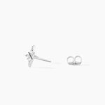Boucles D'oreilles Puces Astre Precieux Argent Blanc Oxyde - Boucles d'oreilles fantaisie Femme | Histoire d&rsquo;Or