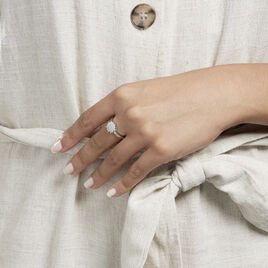 Bague Maximille Argent Blanc Oxyde De Zirconium - Bagues avec pierre Femme | Histoire d’Or