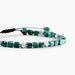 Bracelet Cusco Acier Blanc Turquoise - Bracelets cordon Homme | Histoire d’Or
