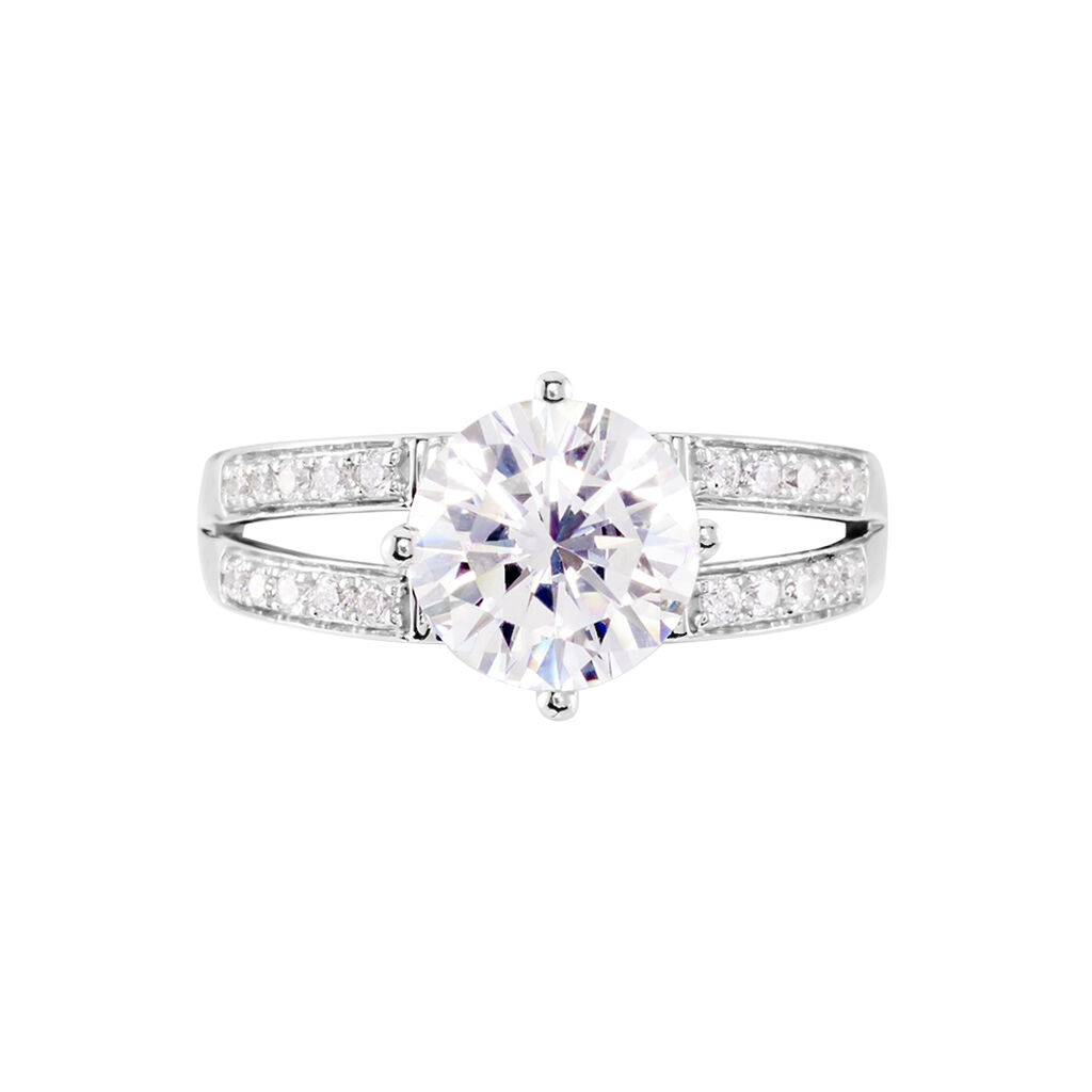 Solitaire Amri Or Blanc Oxyde - Bagues solitaires Femme | Histoire d’Or