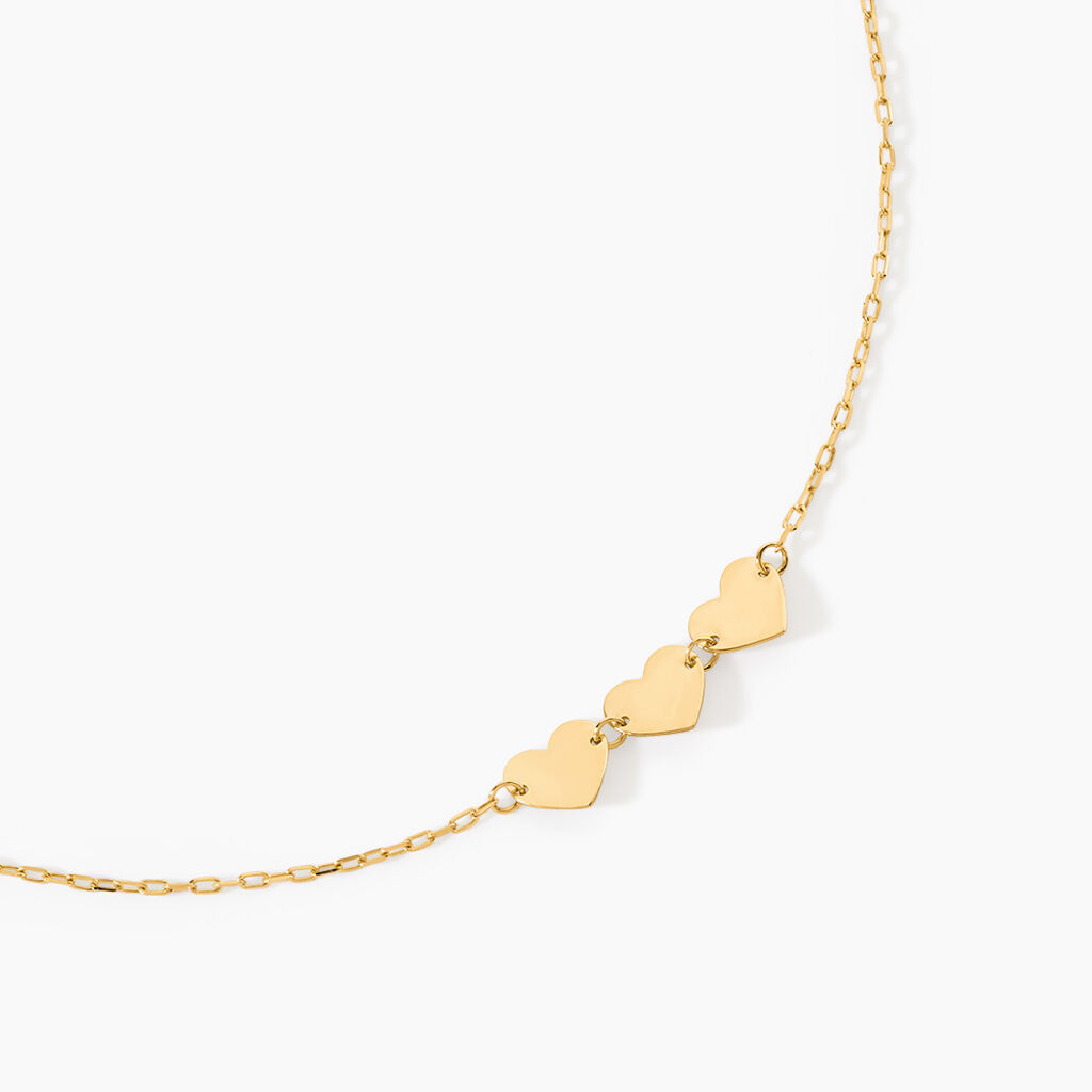 Collier Lova Argent Dor&eacute; A L'Or 750/1000 - Cadeaux de naissance Femme | Histoire d&rsquo;Or